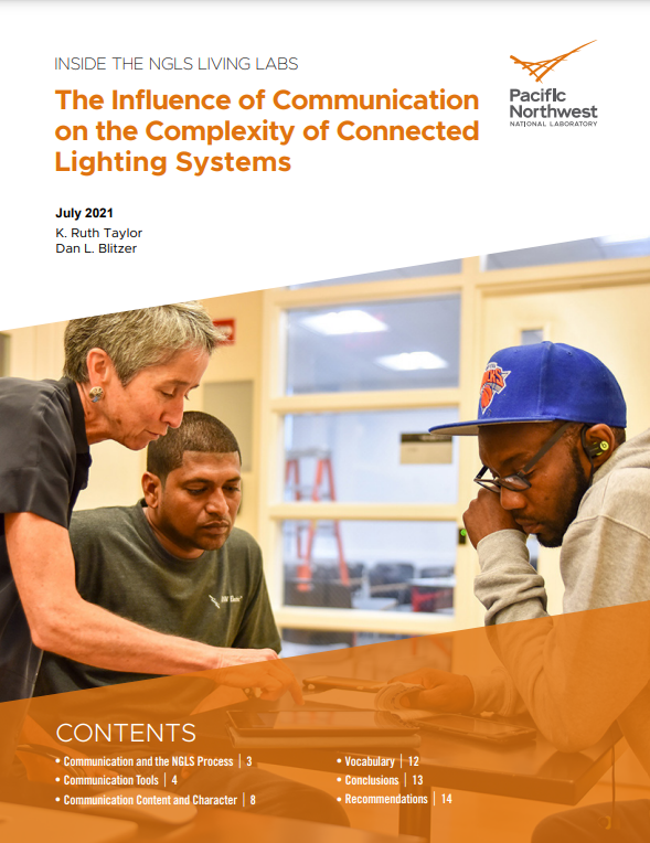 Report Cover, The Influence of Communication on the Complexity of Controlled Lighting Systems
