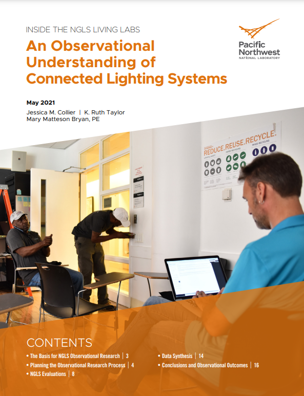 Report cover, observational understanding of connected lighting systems