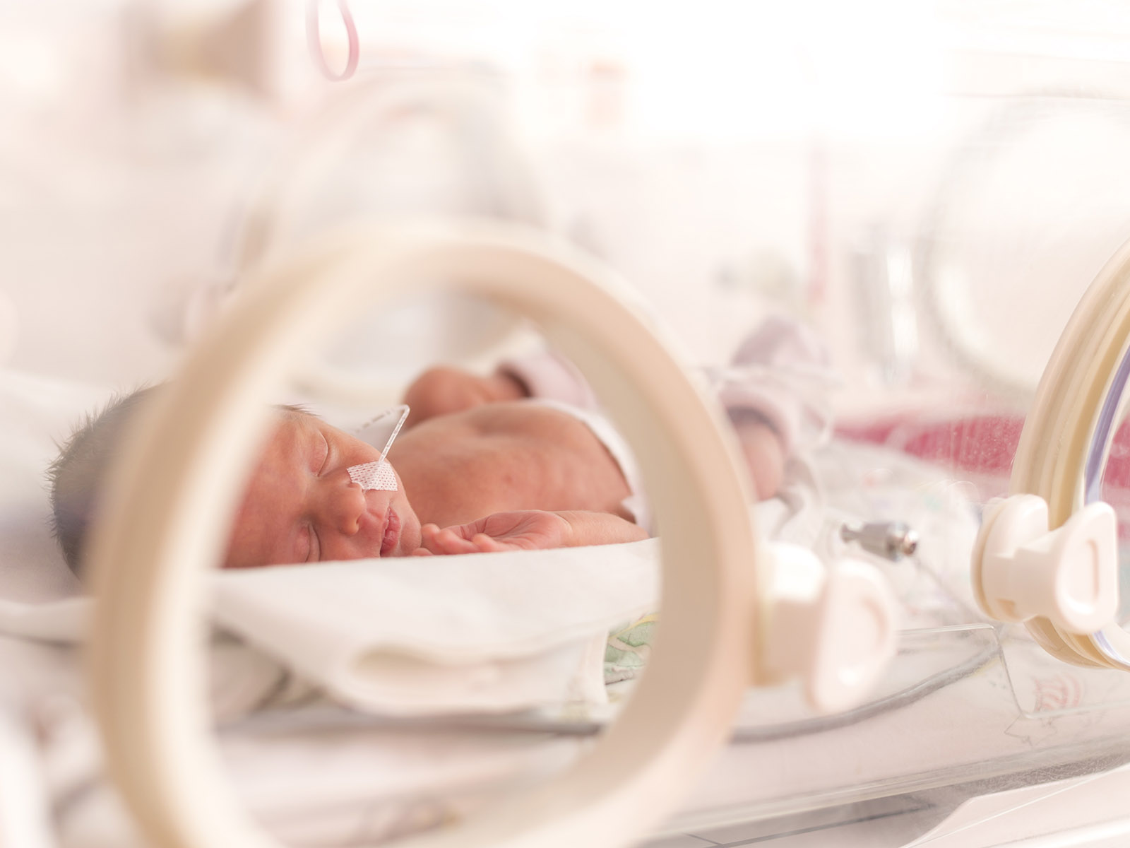 A baby born prematurely