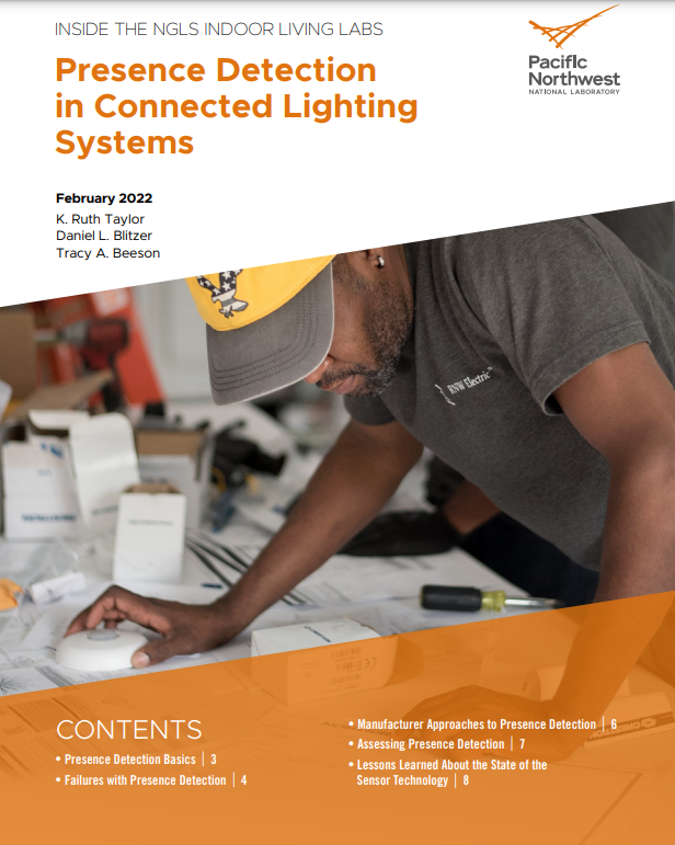 Report Cover, Presence Detection in Connected Lighting Systems