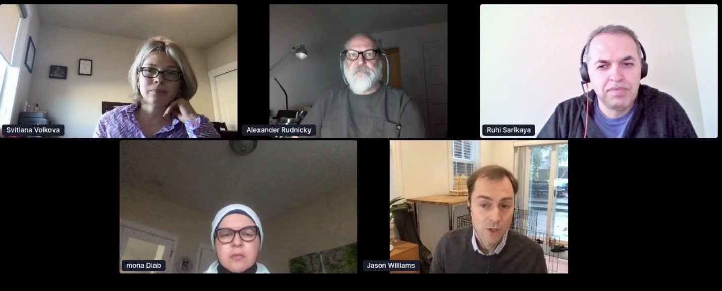 Screen capture of expert panel