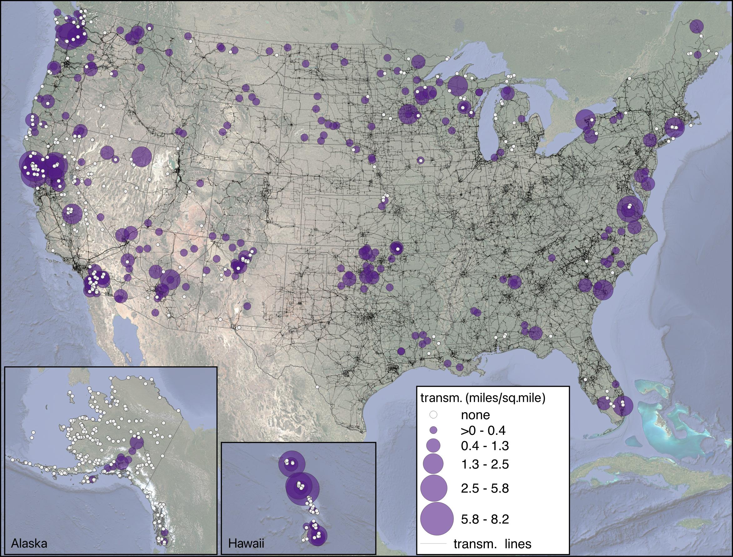Transmission Length Per Sq Mile Tribal Area