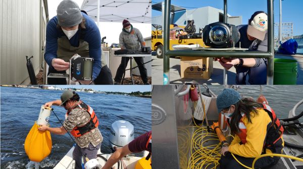 Collage of Triton researchers conducting TFiT stressor research. 