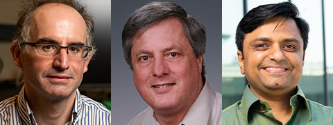 Headshots of Antonino Tumeo, John Feo, and Mahantesh Halappanavar