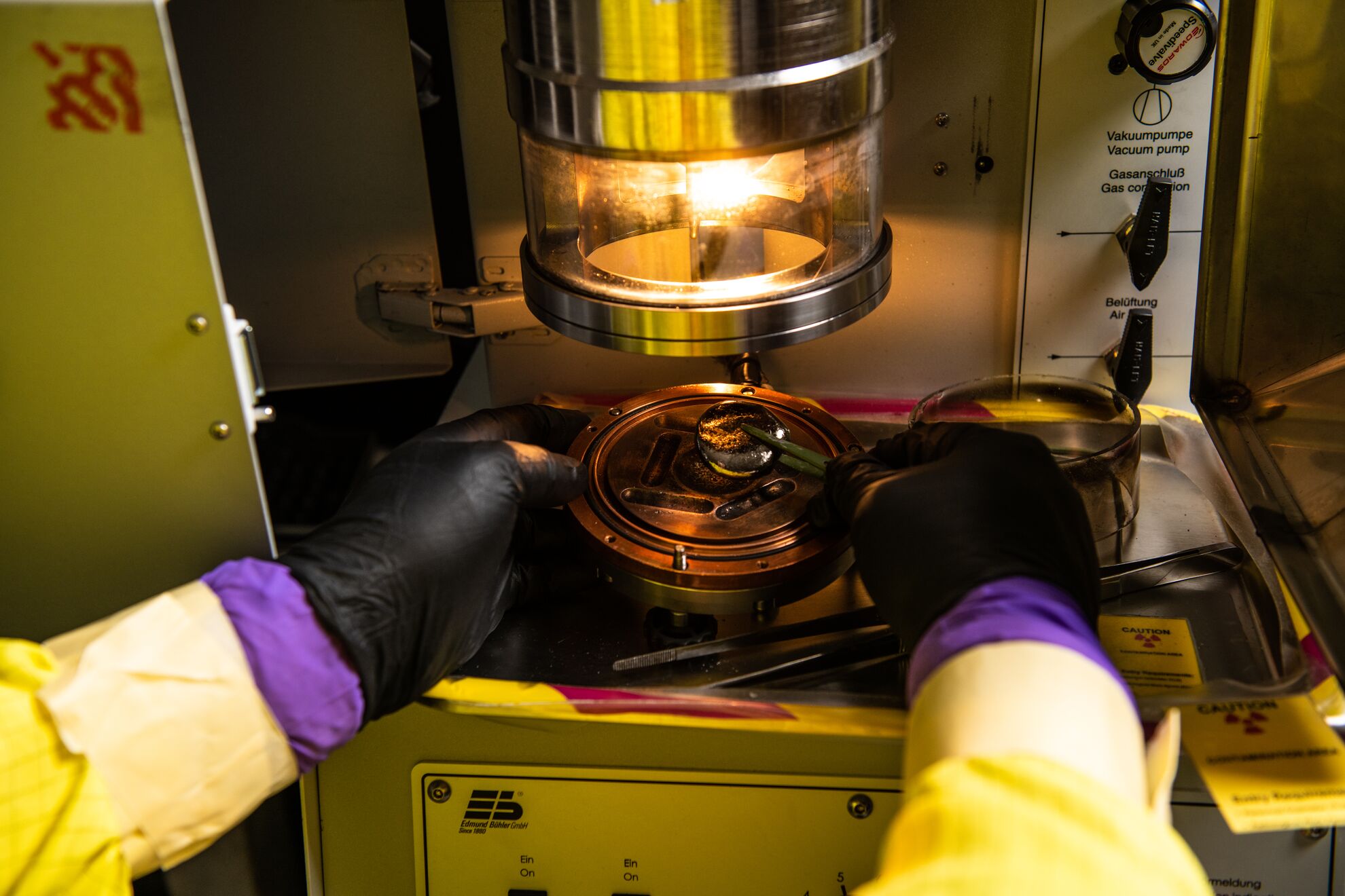 PNNL tests vacuum induction melting and arc melting.