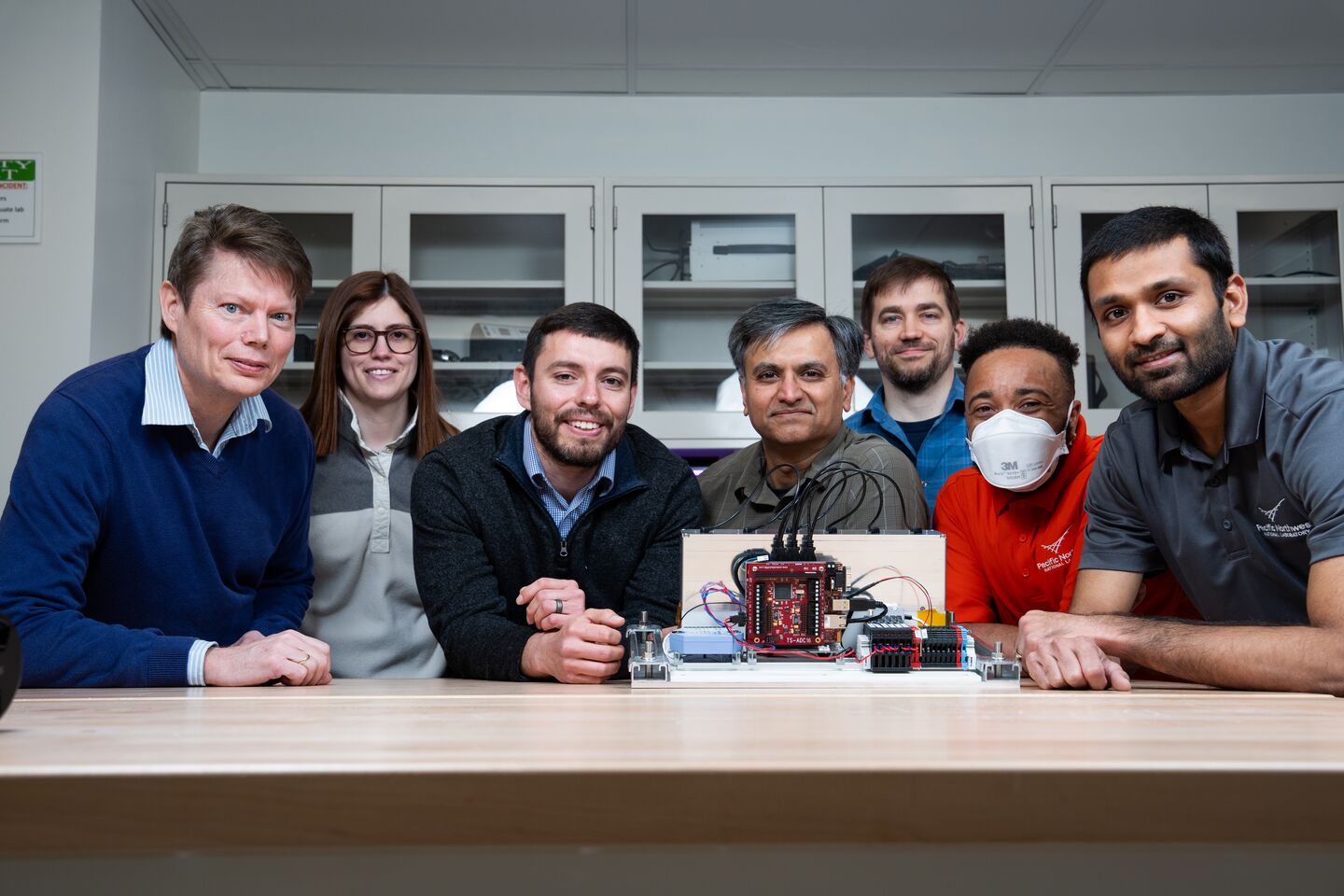 Photo of UF6 Gas Enrichment Sensor team