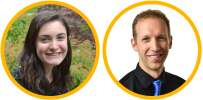 Headshots for PNNL researchers Robin Cosbey and Karl Pazdernik