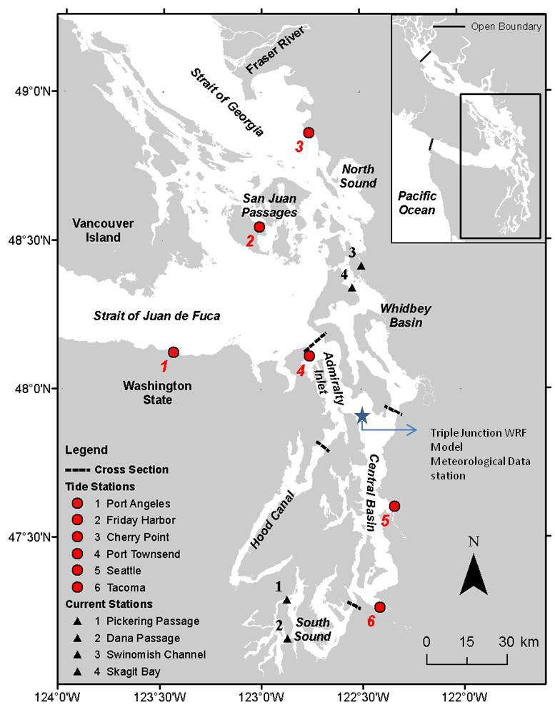 Tide and current data stations