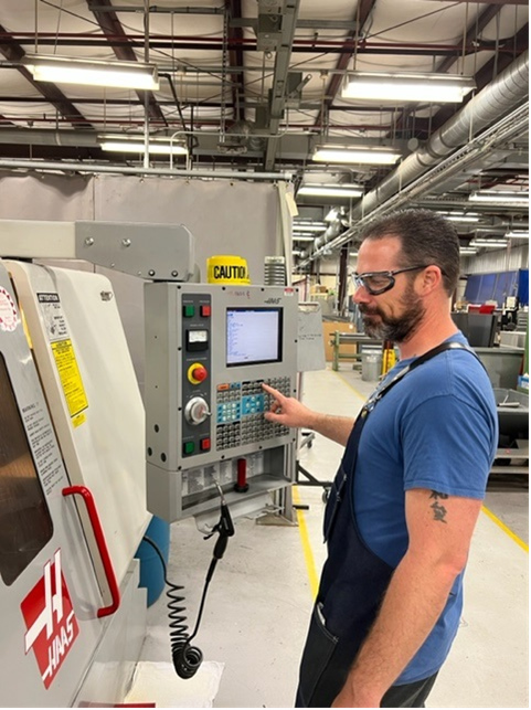 PNNL laboratory machinist Tanner Covert fabricated precision shielding that could be used in projects where researchers wished to simulate how smugglers might hide the signatures of radioactive materials.