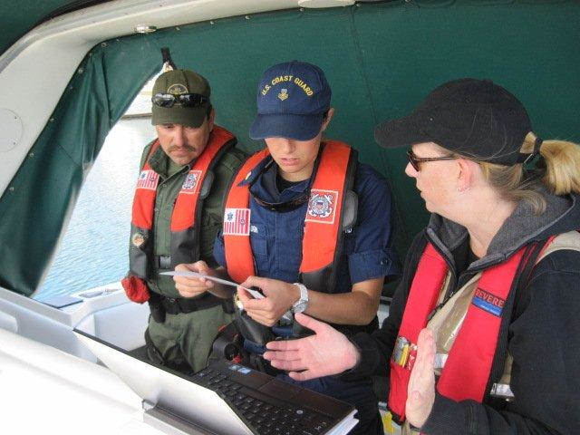 PNNL’s Melanie Godinez and her colleagues coordinate training and dock-side drills for first responders to support a regional capability to deter the potential for illicit movement of radioactive materials within, and potentially through, the Puget Sound maritime environment.