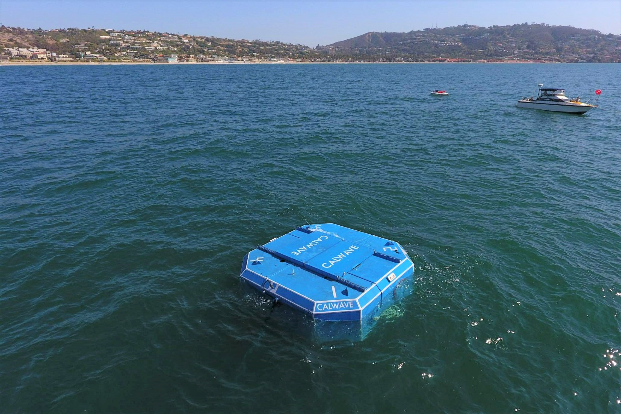 The CalWave xWave™ device deployed in La Jolla, California.