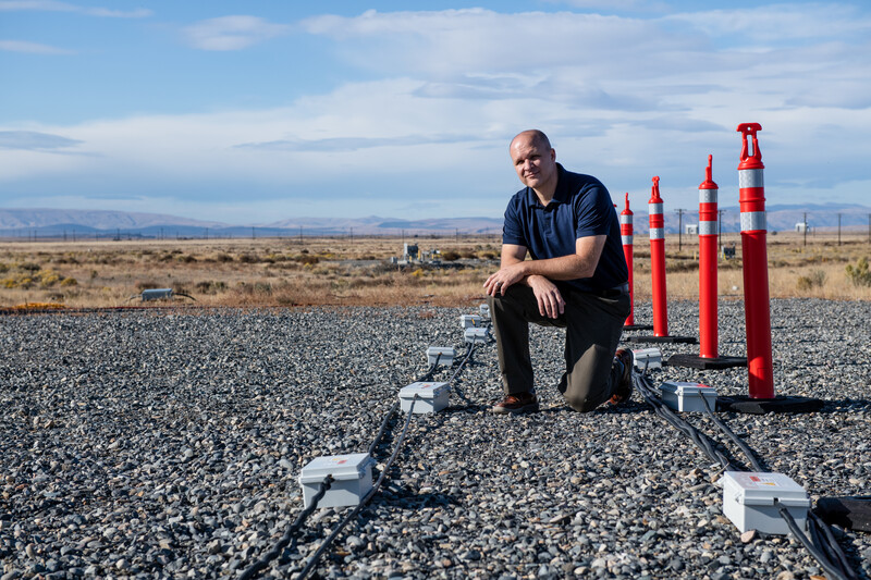 Photo of Tim Jonson outside on Hanford Site