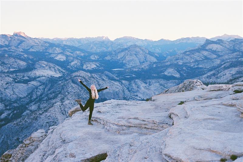 Marg at Cloud’s Rest, Yosemite National Park. 
