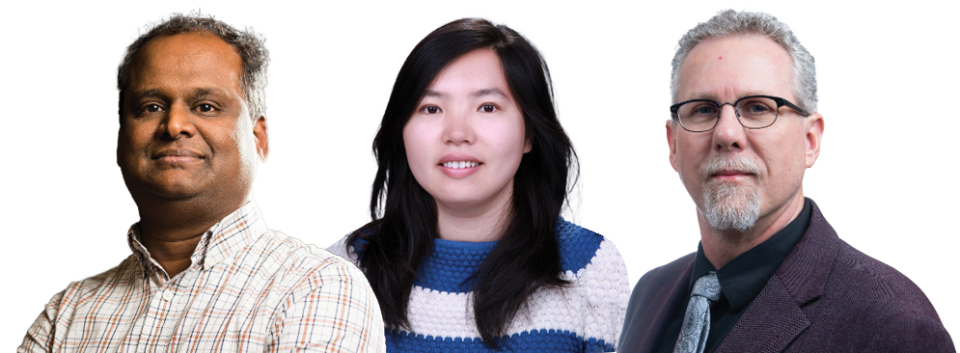 Ribbon of Three Researchers