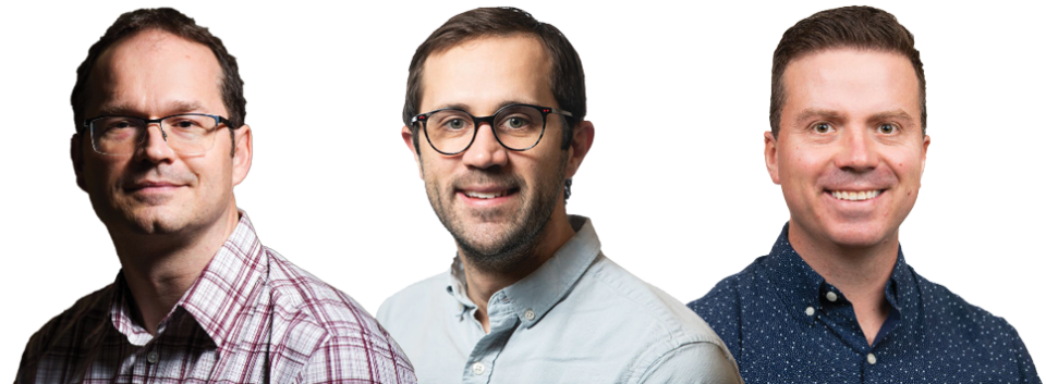 Ribbon of Three Researchers