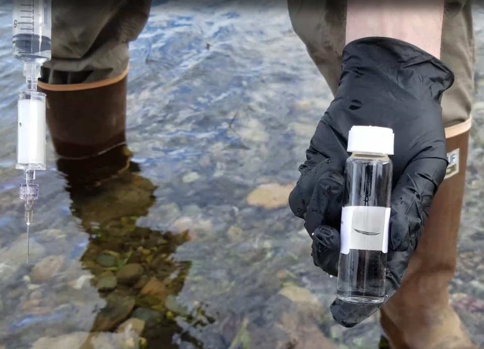 Water sample taken from Columbia River