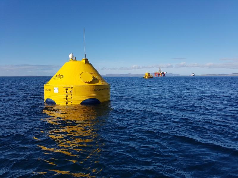 Hydrokinetic CorPower Ocean C3 in Scapa Flow Orkney
