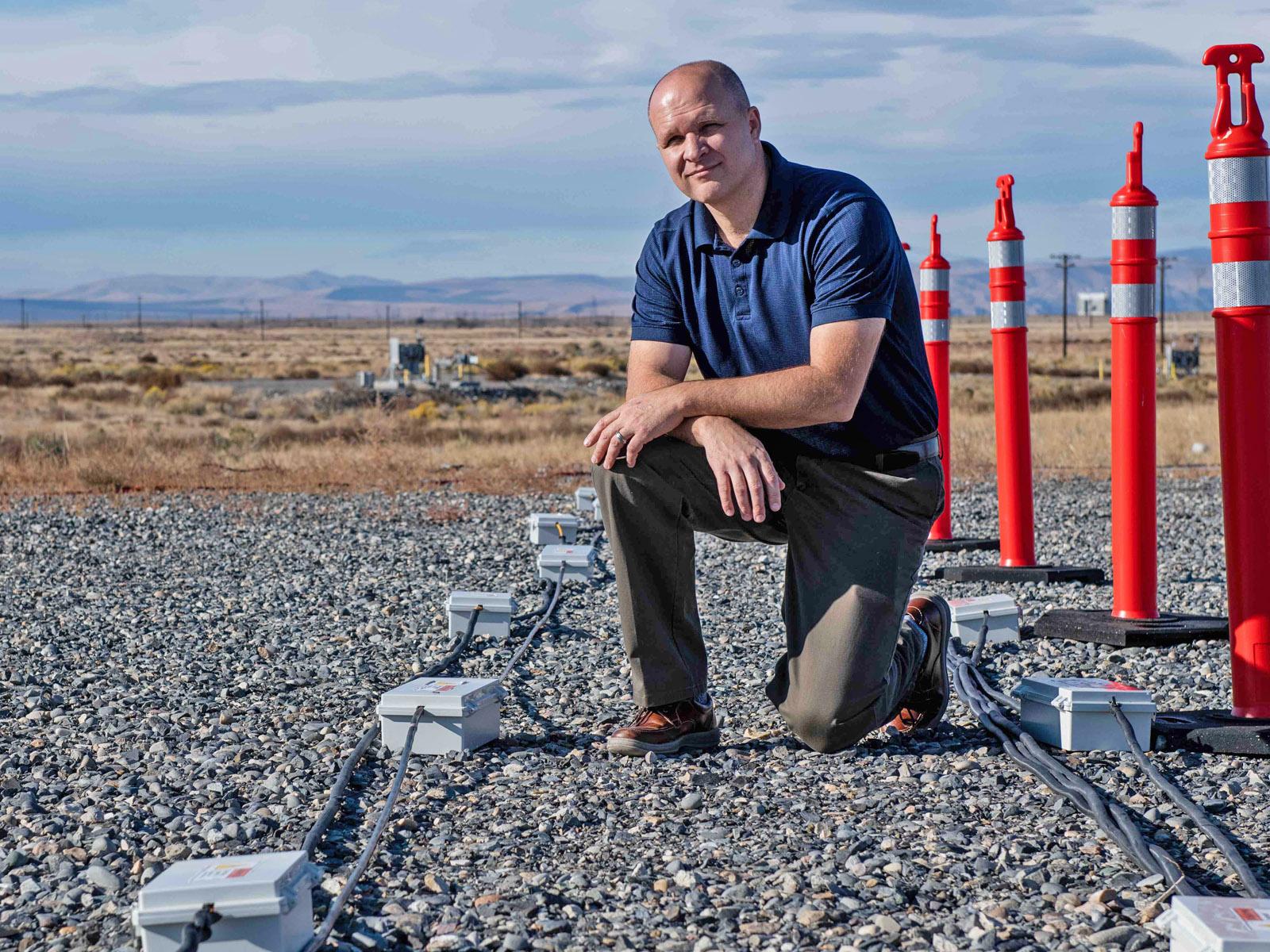 Photo of Timothy Johnson in Hanford's 100-H area