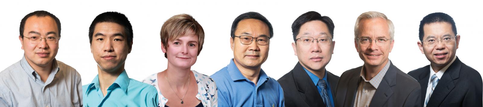 Ribbon of seven researchers