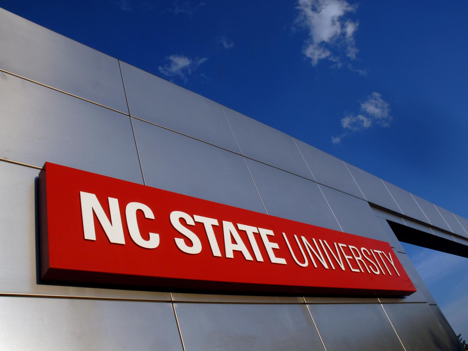 North Carolina State University Campus Sign