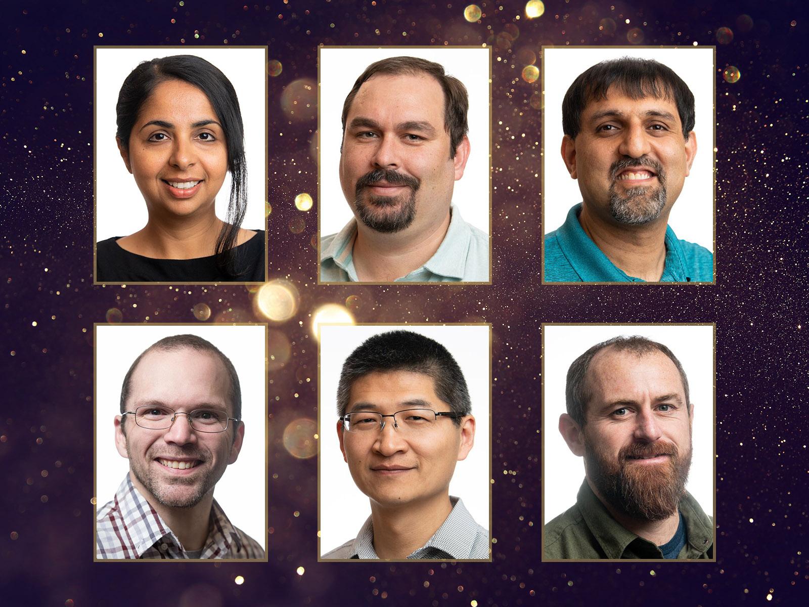 Composite image of six portrait photos of PNNL researchers