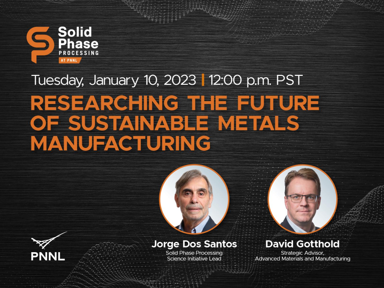 Researching the future of sustainable metals manufacturing