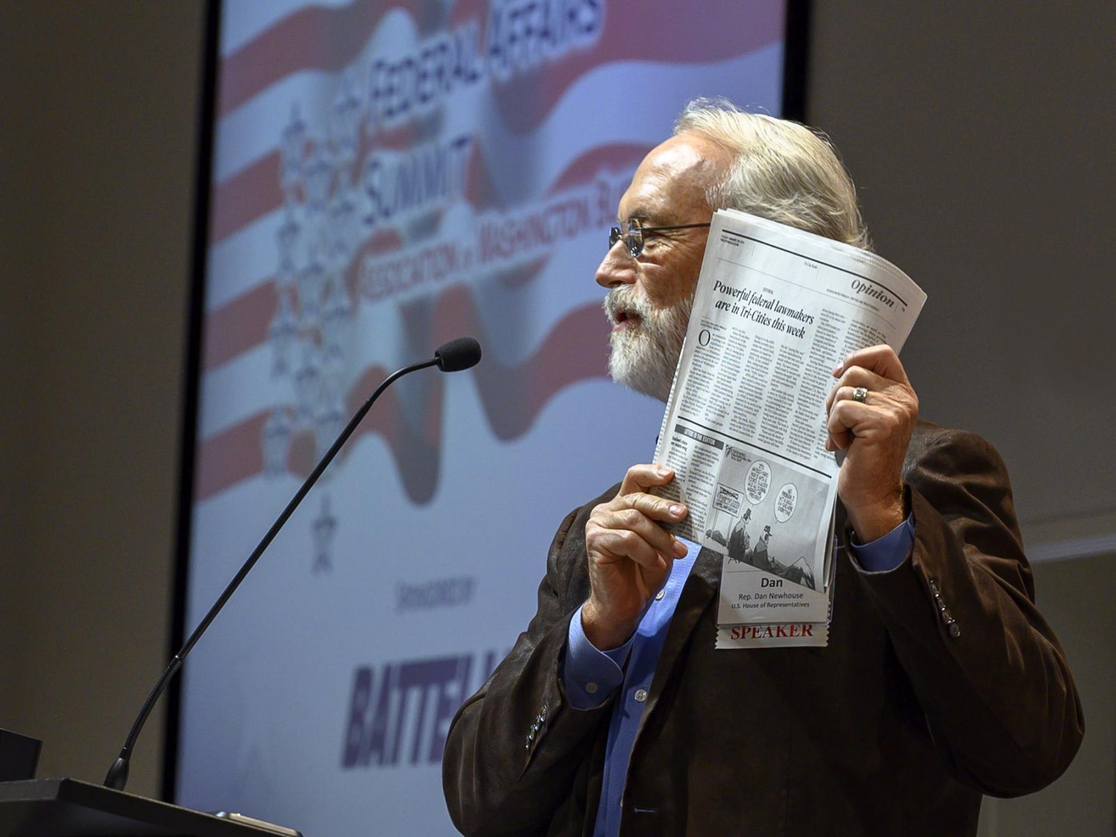 U.S. Congressman Dan Newhouse pictured at the AWB Federal Affairs Summit held at PNNL