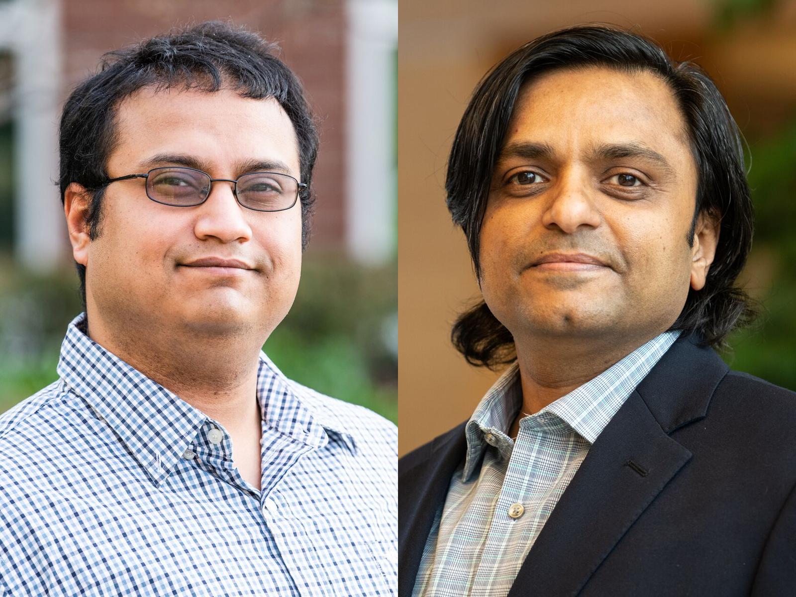 PNNL computer scientists Sayan Ghosh, left, and Mahantesh Halappanavar, right.