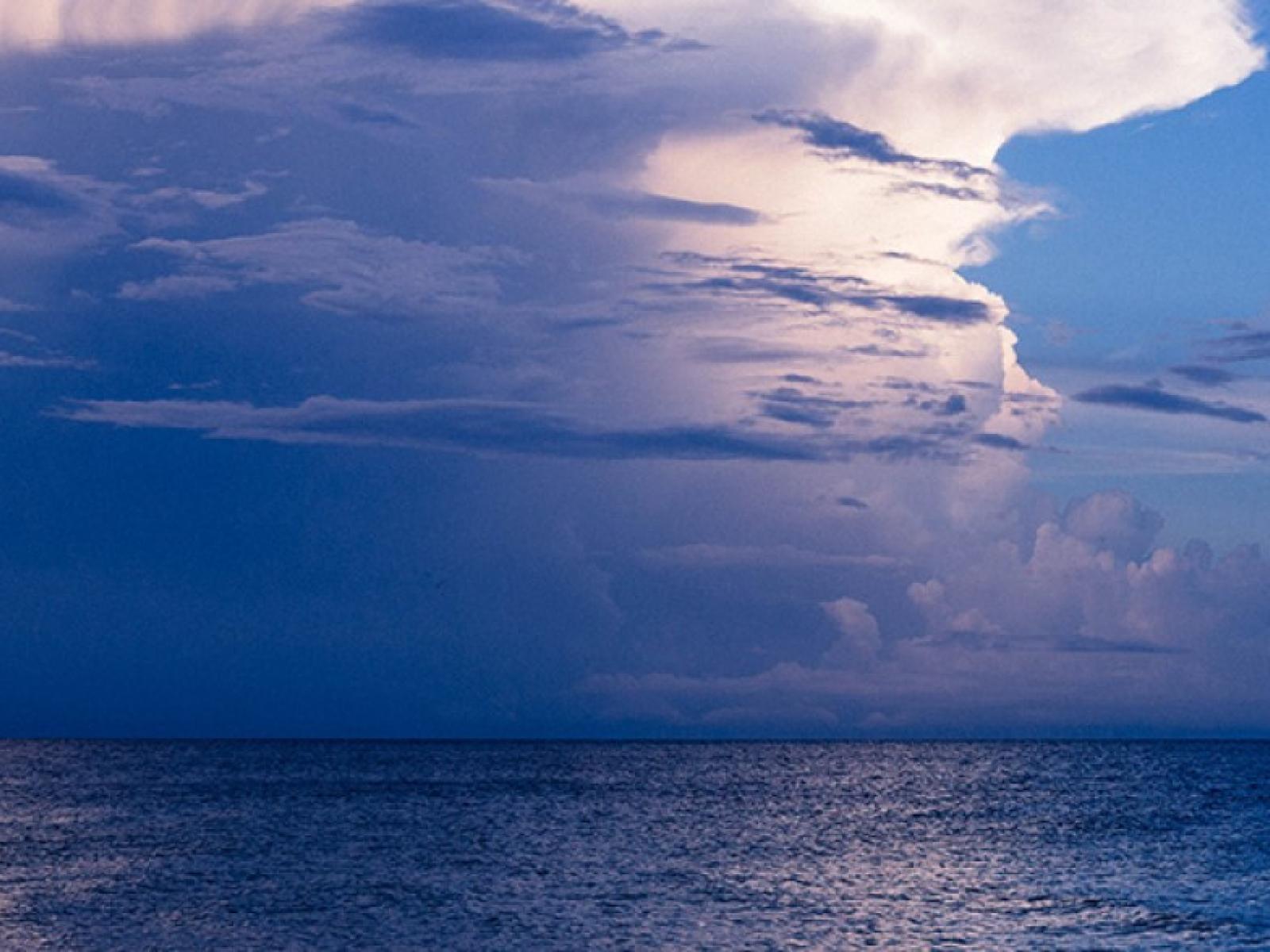 Cloud formation over tropics