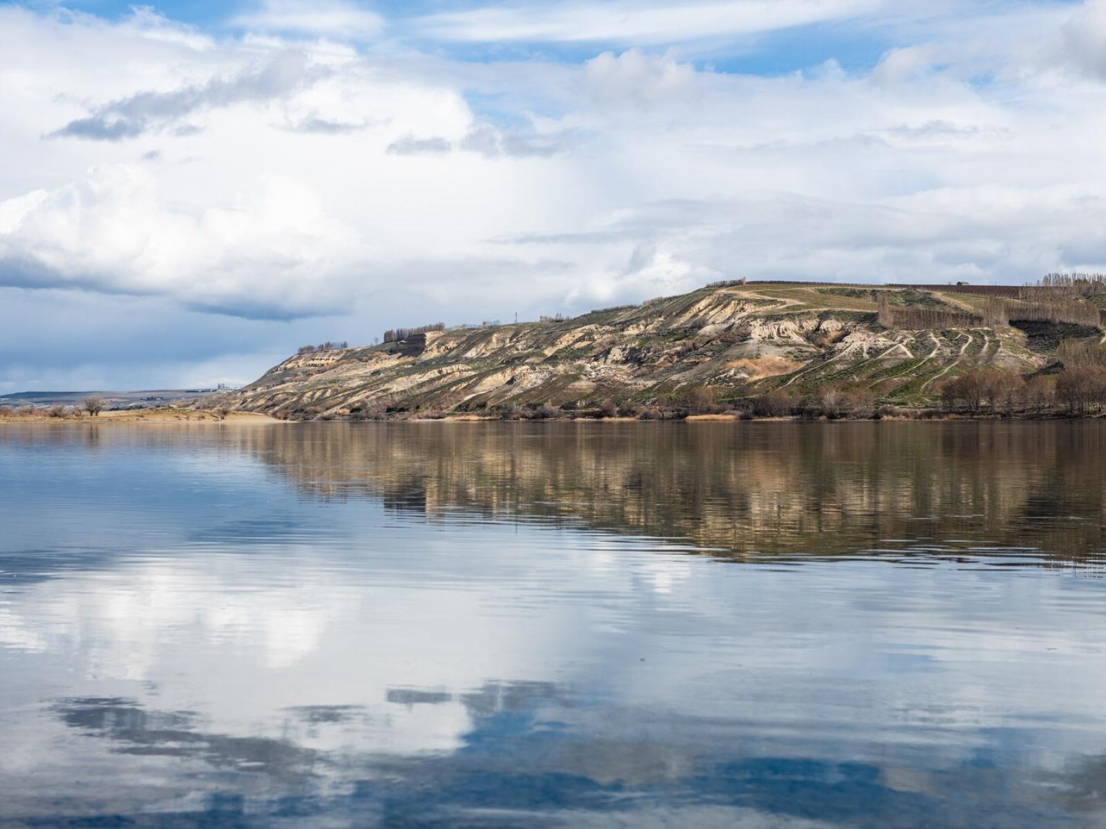 A view of the Columbia River from Hanford’s 300 Area