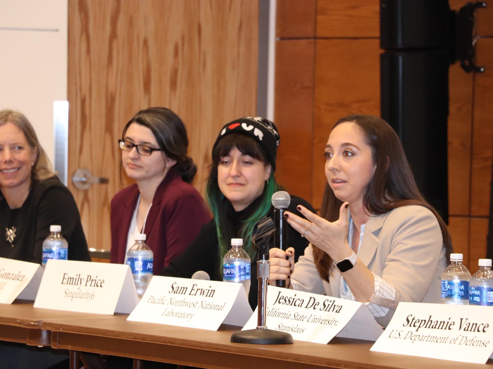 Photo of Sam Erwin on NCUWM panel.