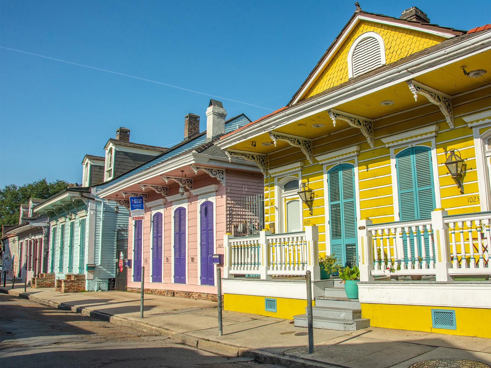 View of New Orleans homes