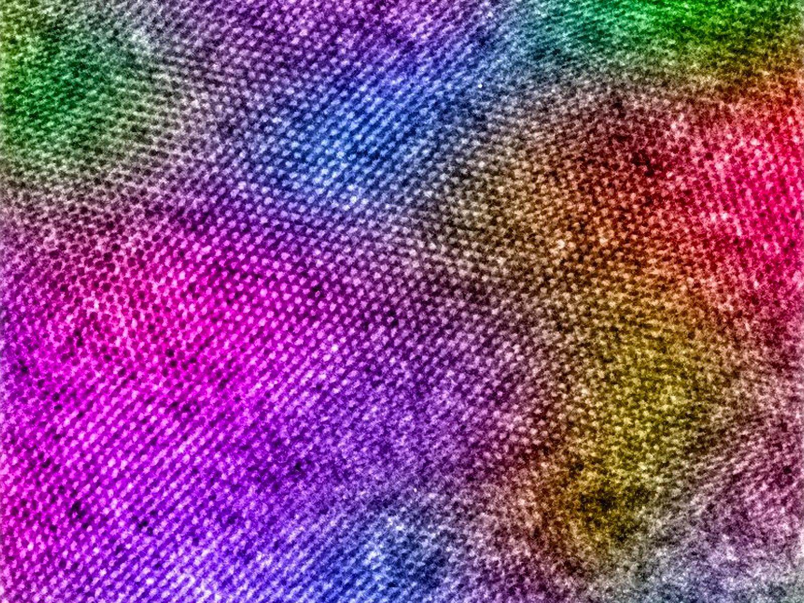 Colorized version of the atomic-resolution crystal pattern of ice