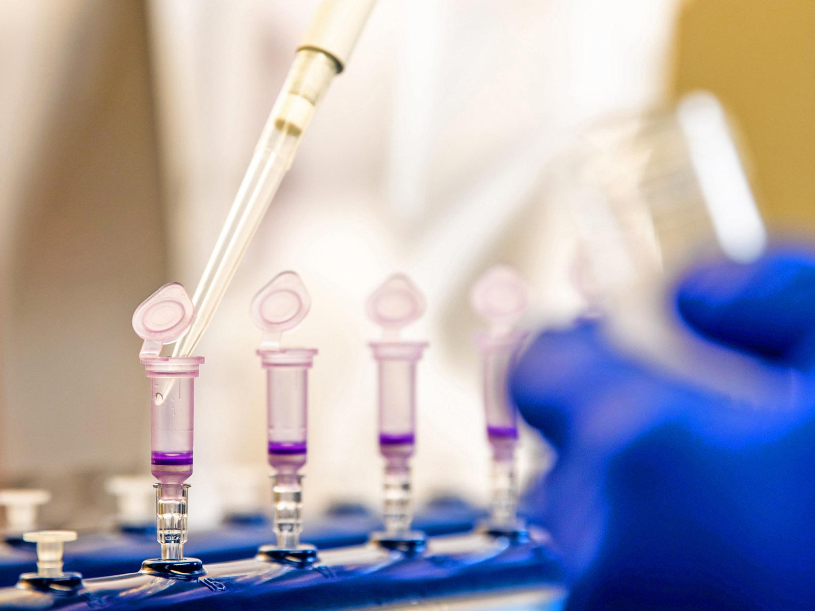 COVID research - test tubes