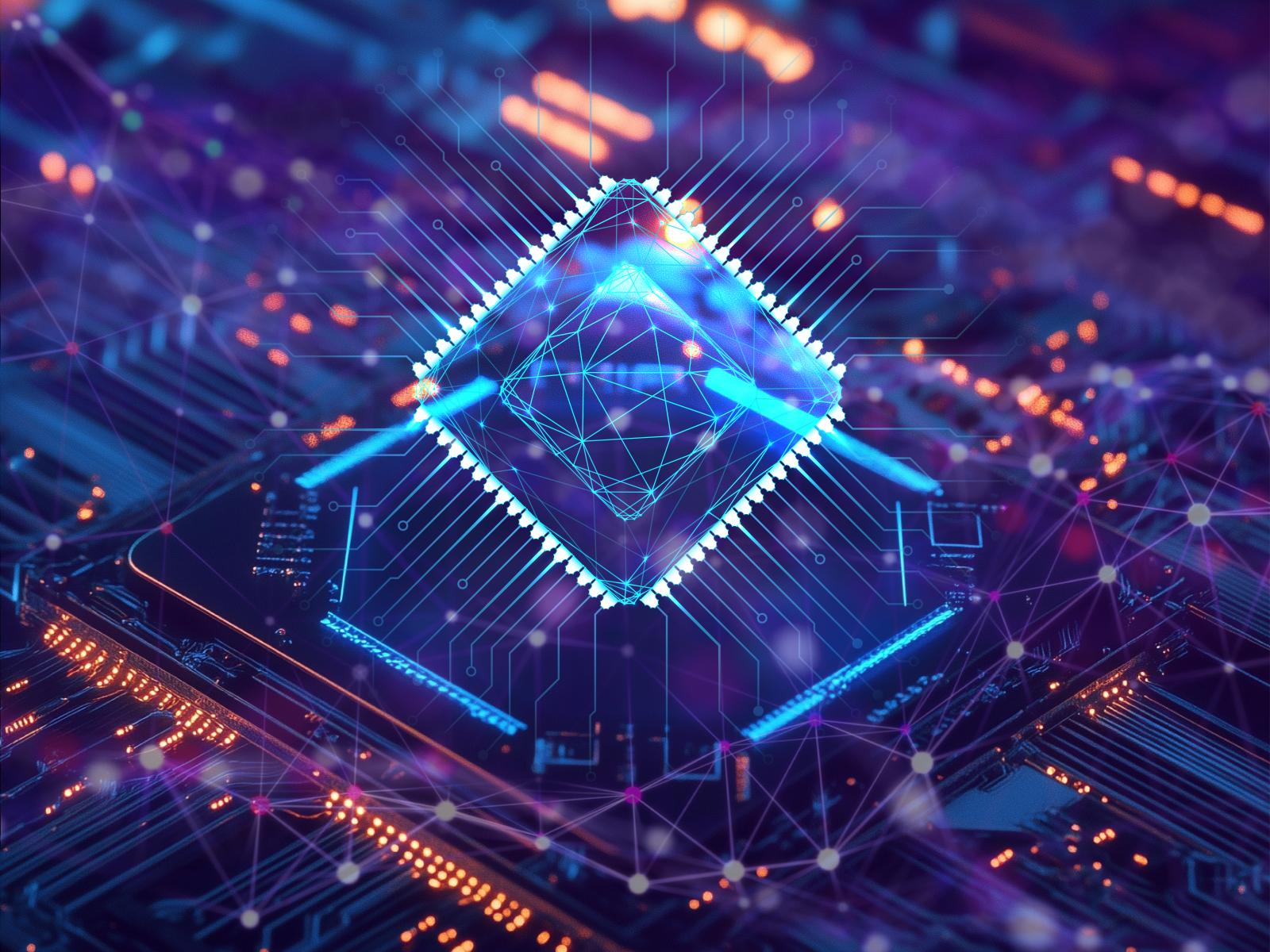 abstract image of computing hardware