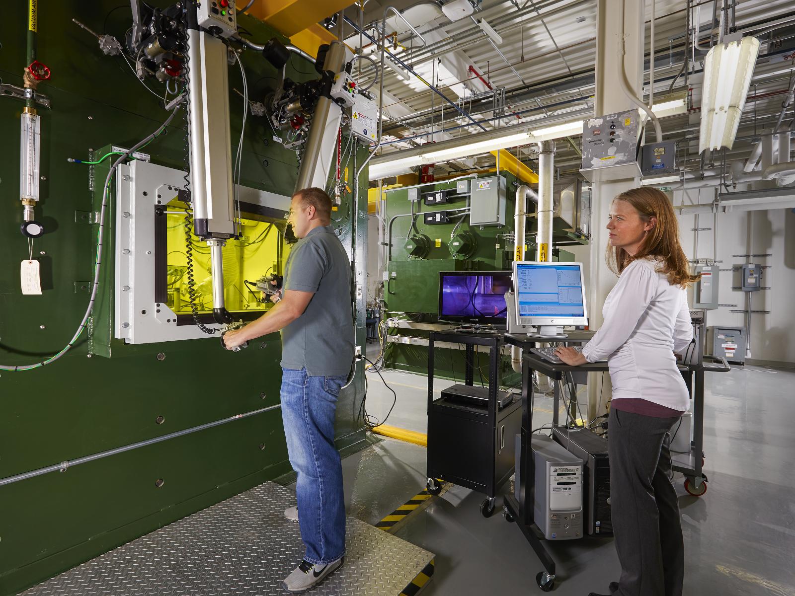 researchers Amanda Casella, Jake Bohlke