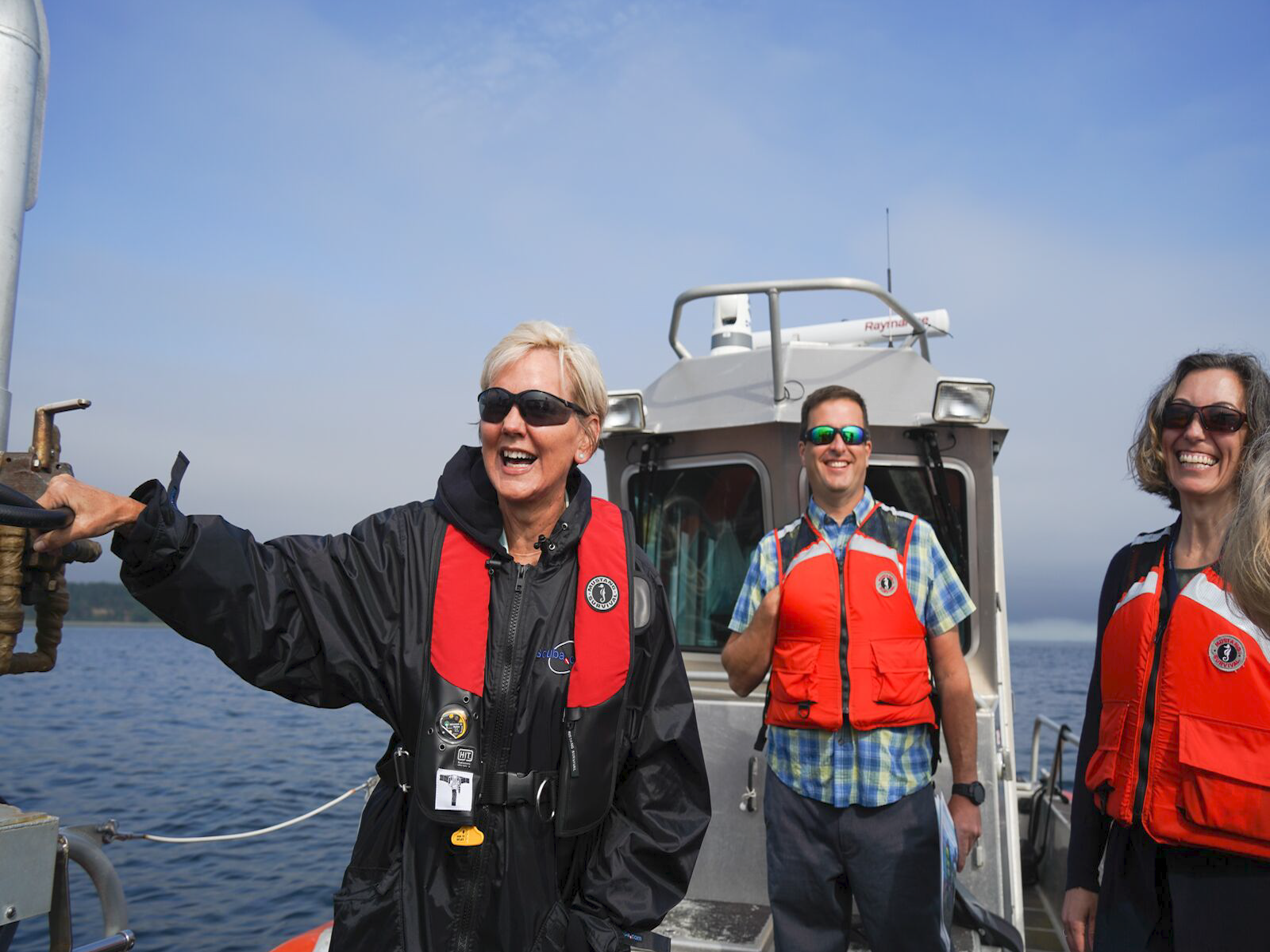 Jennifer Granholm is the first Secretary of Energy to visit PNNL-Sequim. (Photo credit Shanon Dell | Pacific Northwest National Laboratory)