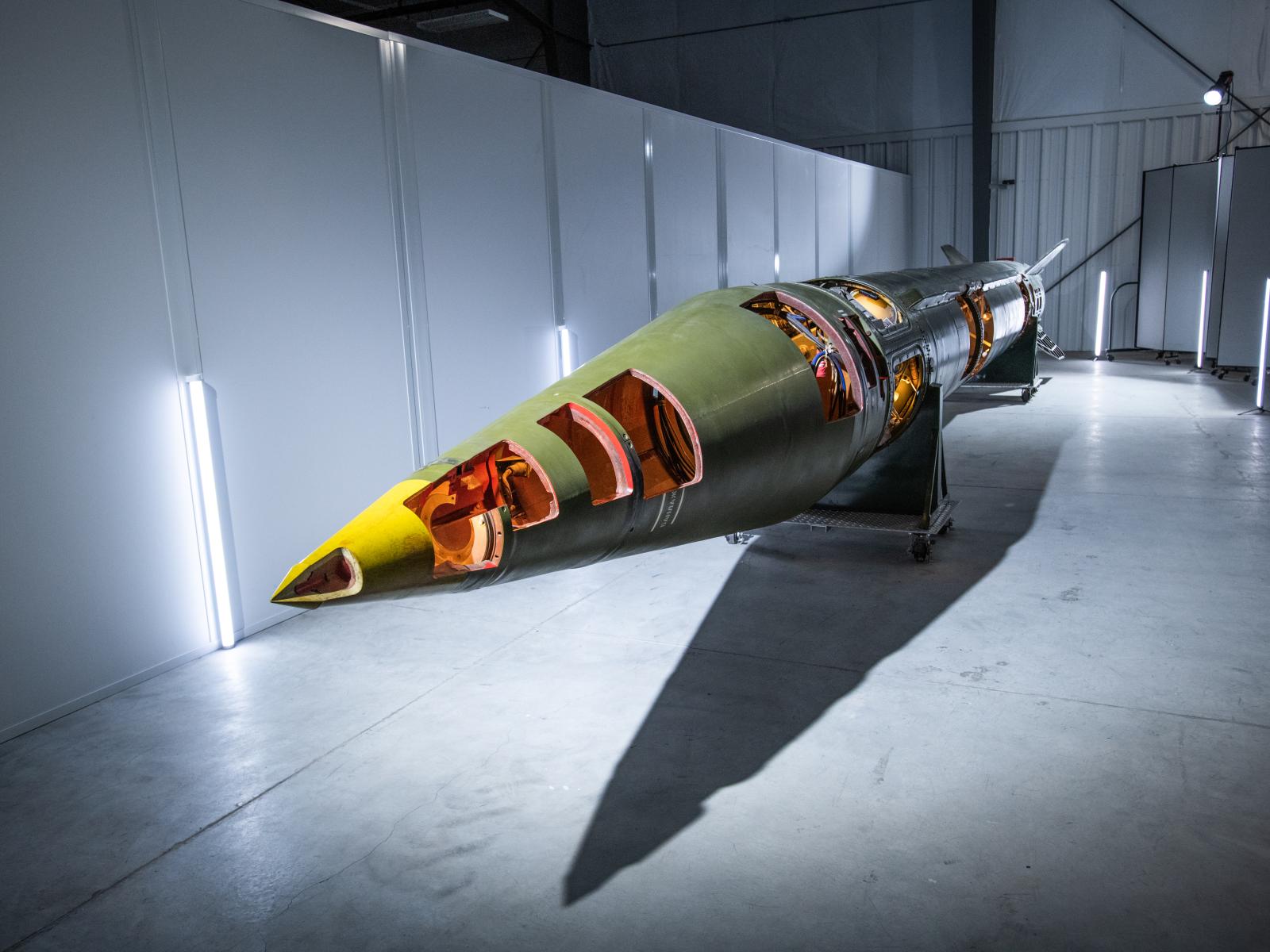 Photo of missile at HAMMER facility.