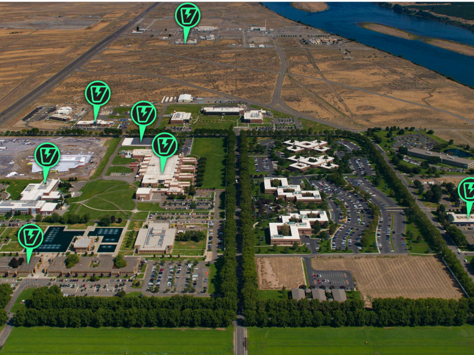 PNNL tests technologies for buildings on its campus.