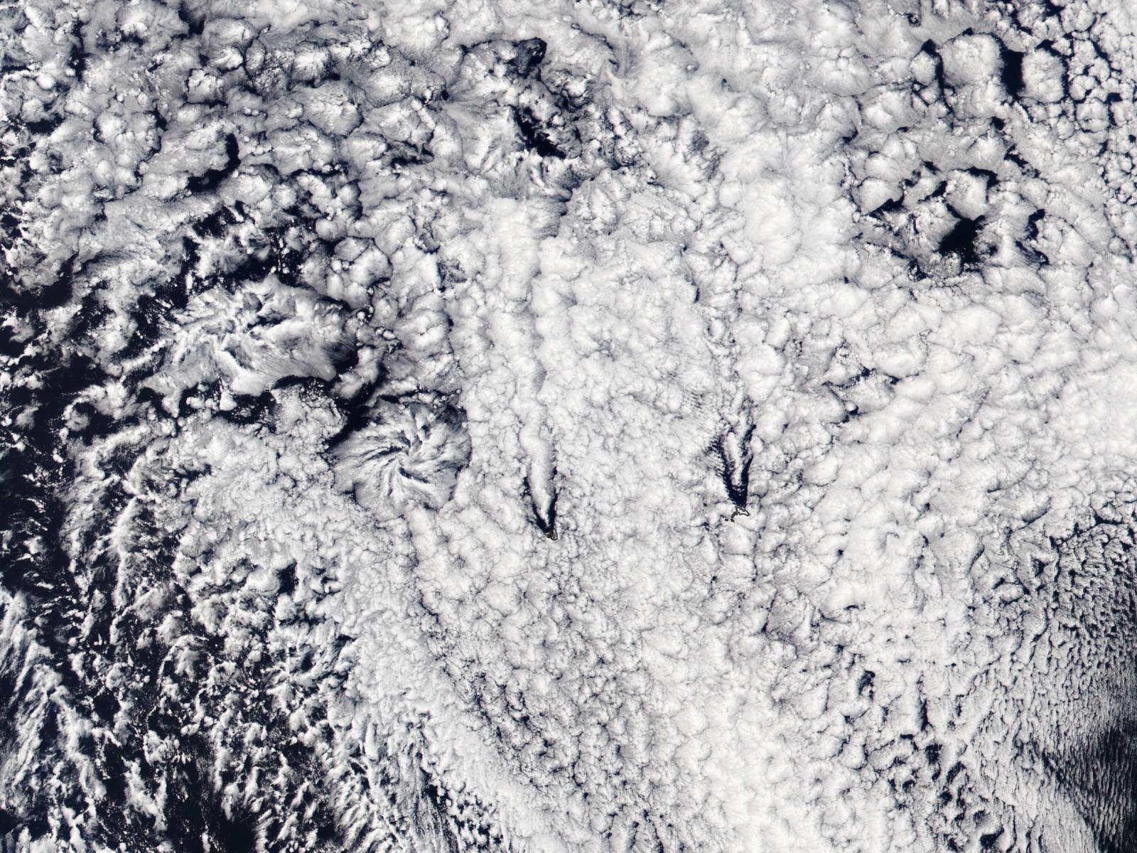 satellite view of extensive cloud cover