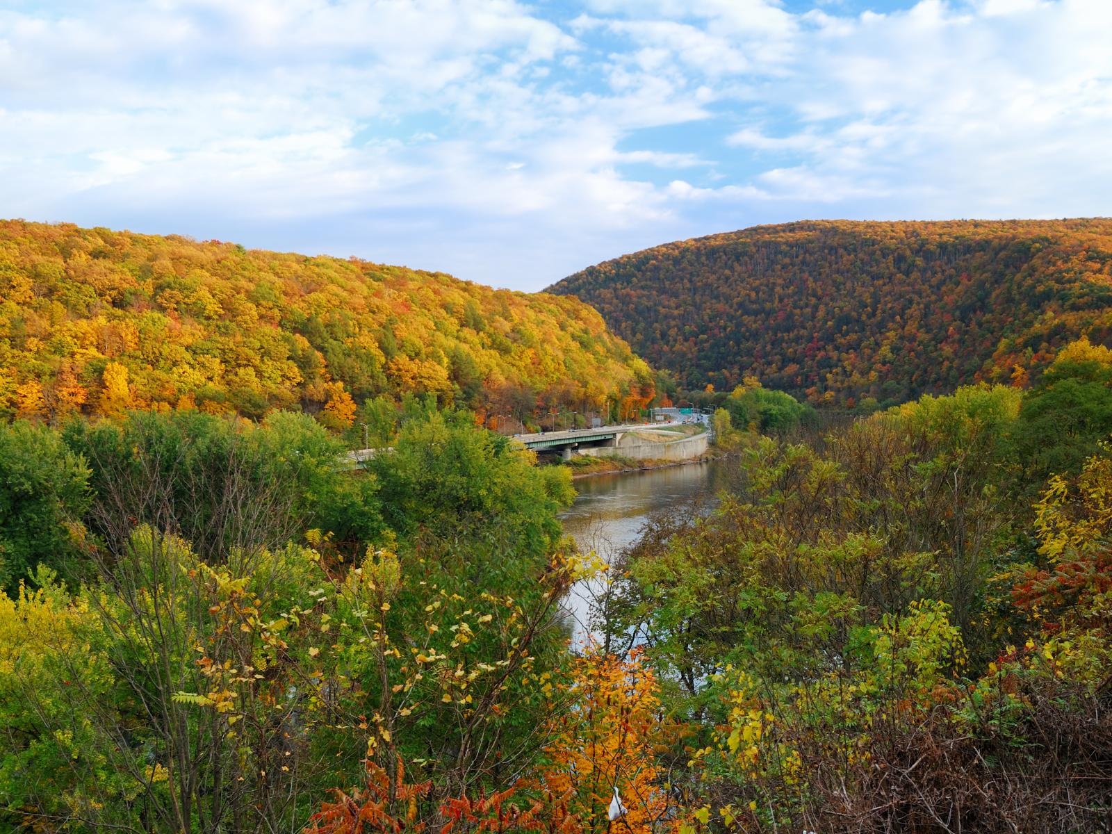 River gap in Delaware