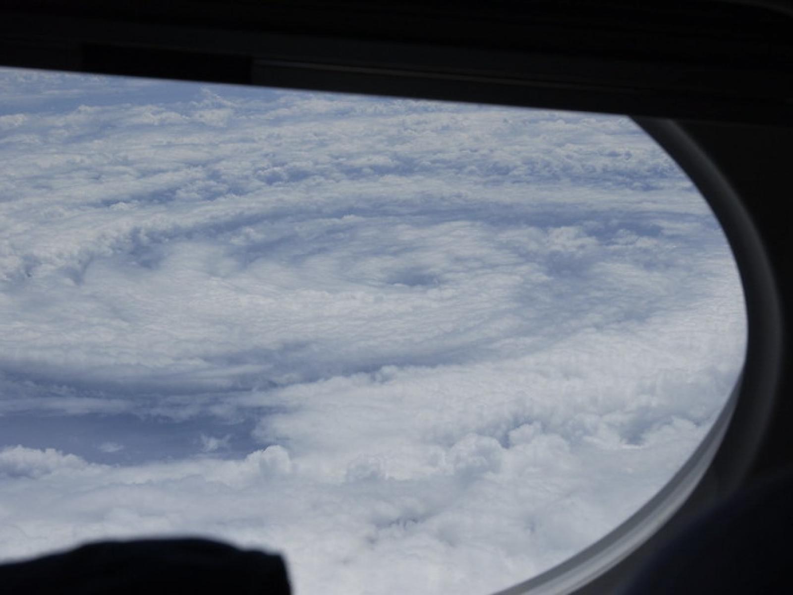 hurricane viewed from space