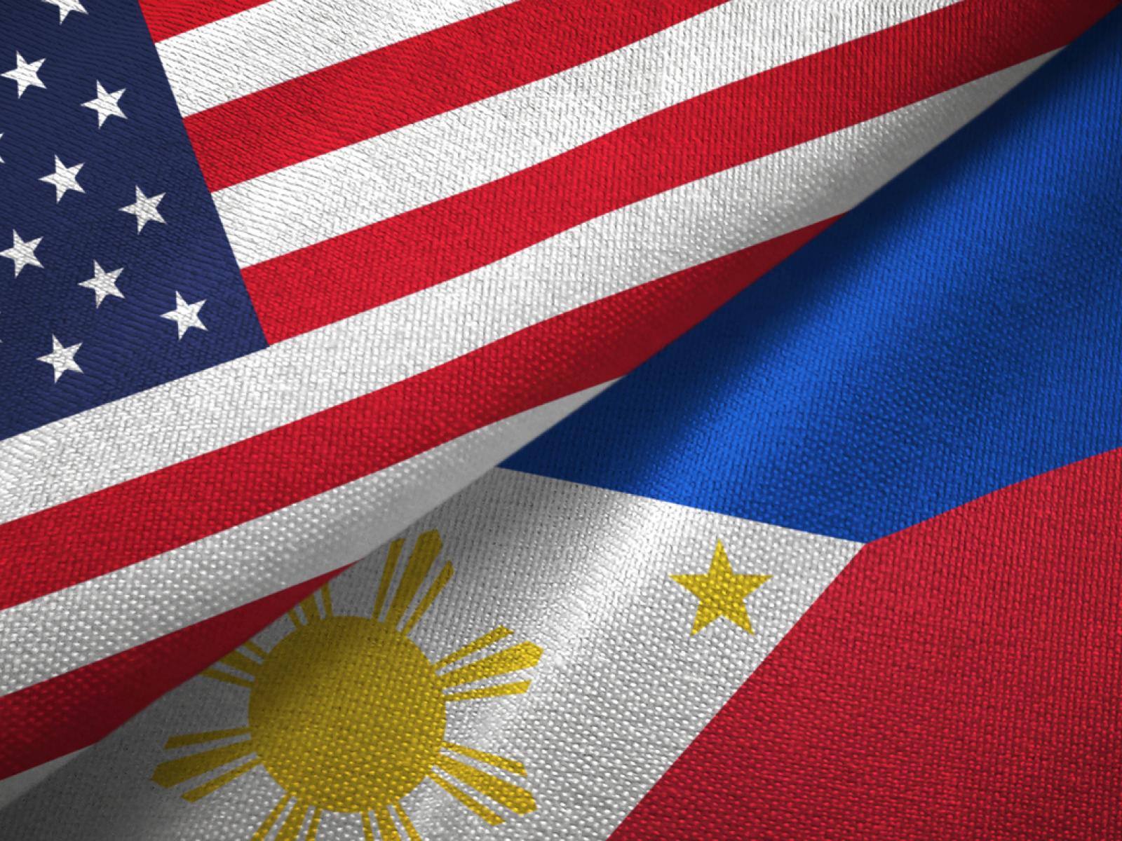 U.S. and Philippines flags 