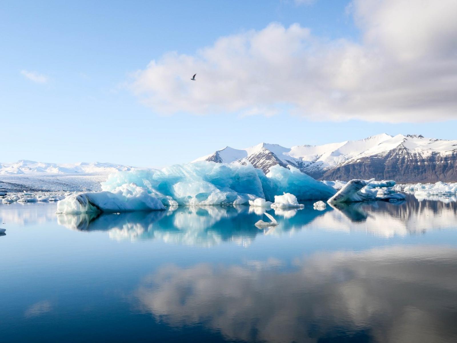 Sun on Arctic Sea Ice/Surface