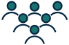 an iconographic drawing of a neutral group of people