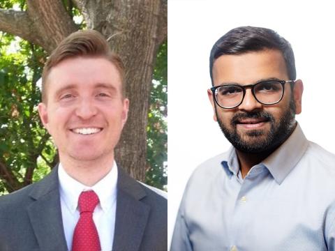 Joint photo of Patrick Maloney and Bhatnagar