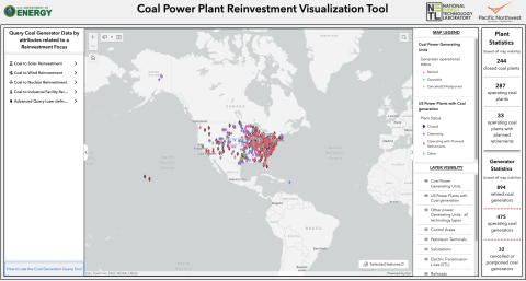 Screenshot of visualization tool