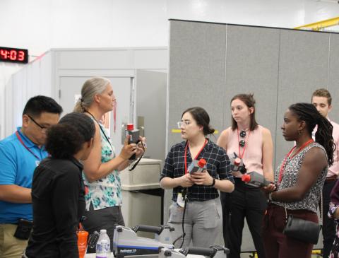 Fellows complete hands-on training with radiological detection equipment during their two-week orientation at PNNL and NNSA headquarters.