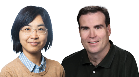 Ribbon of two researchers