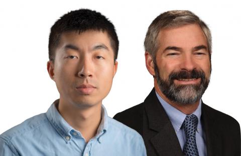 Ribbon of two researchers